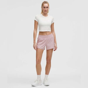 NWT Lululemon Hotty Hot High-Rise Lined Short 4"
Pink Haze size 12